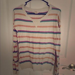Mossimo rainbow striped sweater